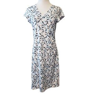 Athleta Blue and White Patterned Dress, Sz Small, Mint Condition